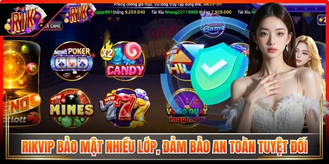 Rikvip bảo mật nhiều lớp, an toàn tuyệt đối